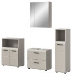 Badm�bel Set 4-teilig Cover in Kaschmir / Sand Badkombination 180 x 185 cm