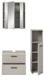 Badm�bel Set 3-teilig Cover in Kaschmir / Sand, Badkombination 105 x 185 cm