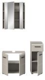 Badm�bel Set 3-teilig Cover in Kaschmir / Sand, Badkombination 105 x 185 cm