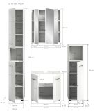 Badm�bel Set 4-teilig Cover in Kaschmir Badkombination 150 x 185 cm