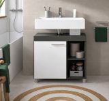 Waschbeckenunterschrank Adam in grau und wei� 65 cm
