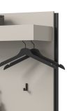 Garderobe Set 4-teilig Nevia in Kaschmir 165 x 190 cm, Soft-Close