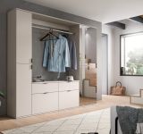 Garderobe Set Line-Up in Kaschmir, Garderobenschrank mit Spiegel 212 x 193 cm