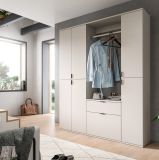 Garderobe Set Line-Up in Kaschmir, Garderobenschrank 152 x 193 cm