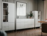 Sideboard Runa in wei� matt Kommode skandinavisch 190 cm