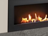 TV-Lowboard Set Option in Kaschmir, Flat-TV Unterschrank h�ngend mit Ethanol Kamin und Akustikpaneel, 160 cm