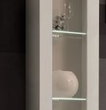 Wohnwand Option in Kaschmir Schrankwand 5-teilig h�ngend mit LED und Push-To-Open, 260 x 170 cm