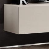 Wohnwand Option in Kaschmir Schrankwand 4-teilig h�ngend mit LED und Push-To-Open, 210 x 170 cm