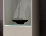 Wohnwand Option in Kaschmir Schrankwand 4-teilig h�ngend mit Push-To-Open, 210 x 170 cm