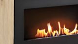 Wohnwand Option in Jackson Eiche Schrankwand 4-teilig h�ngend mit Ethanol Kamin, 260 x 170 cm