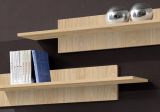 Wohnwand Option in Jackson Eiche Schrankwand 5-teilig h�ngend inkl. LED und Push-To-Open, 260 x 170 cm