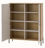 Highboard Ingar in Kaschmir und EicheKommode 115 x 140 cm, Soft-Close