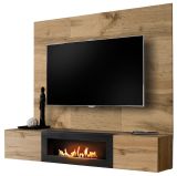 Wandpaneel Public in Wotan Eiche TV R�ckwandverkleidung 180 x 118 cm