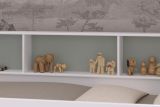 Parisot Etagenbett Leo in Wei�, Kinder und Jugendzimmer Hochbett Liegefl�che 2x 90 x 200 cm