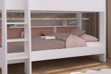 Parisot Etagenbett Leo in Wei�, Kinder und Jugendzimmer Hochbett Liegefl�che 2x 90 x 200 cm