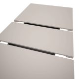 Esstisch Home-X in kaschmir und grau Tisch ausziehbar 150 - 190 cm