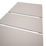 Esstisch Home-X in kaschmir und wei� Tisch ausziehbar 150 - 190 cm