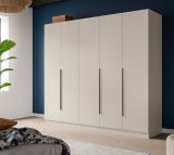 Kleiderschrank Swan in Kaschmir / Sand Dreht�renschrank 5-t�rig 200 x 181 cm