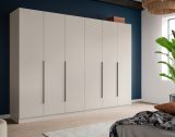 Kleiderschrank Swan in kaschmir Dreht�renschrank 6-t�rig 240 x 181 cm
