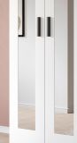Kleiderschrank Jondal in wei� Dreht�renschrank mit Spiegel 7-t�rig skandinavisch 280 x 194 cm