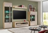 Wohnwand Design-D in Kaschmir und Cremona Eiche Wohnkombination Set 4-teilig 310 cm, mit Soft-Close