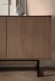TV-Lowboard Breda in Nussbaum 200 x 70 cm, mit Push-to-Open und Komforth�he