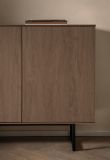 Sideboard Breda in Nussbaum Kommode 200 x 90 cm, mit Push-to-Open