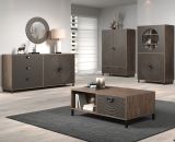 Couchtisch Oriana in Bronze und Rostoptik Beistelltisch 110 cm, Soft-Close
