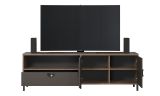 TV-Lowboard Oriana in Bronze und Rostoptik TV Unterteil 183 cm, Soft-Close