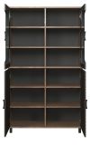 Vitrine Oriana in Bronze und Rostoptik, Highboard 97 x 163 cm mit Soft-Close