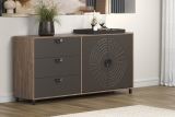 Sideboard Oriana in Bronze und RostoptikKommode 176 cm, Soft-Close