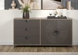 Sideboard Oriana in Bronze und RostoptikKommode 176 cm, Soft-Close