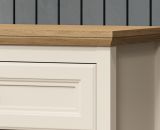 Garderobe Set 4-teilig Cozy in Kaschmir und Stein Eiche Landhaus Garderobenkombination 160 cm, Soft-Close
