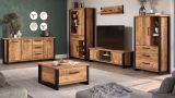 Esstisch Loom in Mango und schwarz K�chentisch 160 x 90 cm