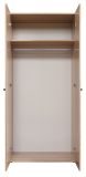 Kleiderschrank Purio in Sonoma Eiche hell Dreht�renschrank 2-t�rig 81 x 176 cm