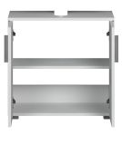 Waschbeckenunterschrank Bianco in wei� Hochglanz,  Badschrank 60 x 58 cm