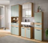 Badezimmer Spiegelschrank Bailey in Artisan Eiche Badschrank 3-t�rig 60 x 77 cm