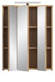 Badezimmer Spiegelschrank Bailey in Artisan Eiche Badschrank 3-t�rig inkl. LED 60 cm