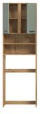 Waschmaschinenschrank Bailey in Salbei und Artisan Eiche Waschmaschinen �berbau 63 x 191 cm