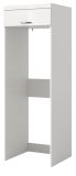 Waschmaschinenschrank Shawn in wei� Hochglanz Waschturm f�r Waschmaschine und Trockner 66 x 200 cm