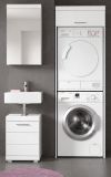 Badm�bel Set 3-teilig Shawn in wei� Hochglanz Badkombination 121 x 200 cm
