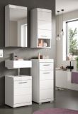 Badm�bel Set 4-teilig Shawn in wei� Hochglanz Badkombination 92 x 191 cm