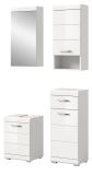Badm�bel Set 4-teilig Shawn in wei� Hochglanz Badkombination 92 x 191 cm