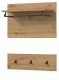 Garderobenpaneel Cooper in Artisan Eiche Set 2-teilig 80 cm