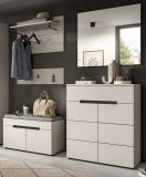 Garderobe Sitzbank Cooper in Kaschmir Garderobenbank 80 cm, Soft-Close