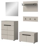 Garderobe Set 5-teilig Cooper in Kaschmir 175 cm, Soft-Close