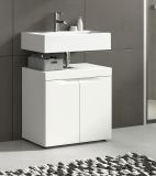 Waschbeckenunterschrank Gusto in wei� matt Badezimmer Unterschrank 60 cm