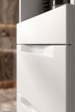 Badezimmer Hochschrank Gusto in wei� matt Badschrank h�ngend 38 x 166 cm