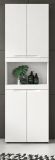 Badezimmer Hochschrank Gusto in wei� matt Badschrank 60 x 194 cm