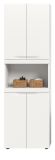 Badezimmer Hochschrank Gusto in wei� matt Badschrank 60 x 194 cm